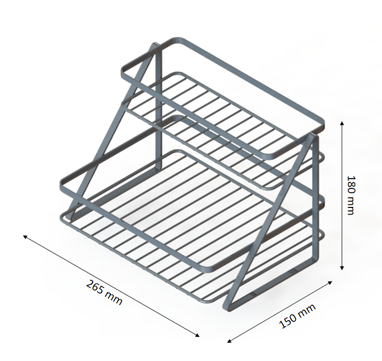 Two tier organizer with expand